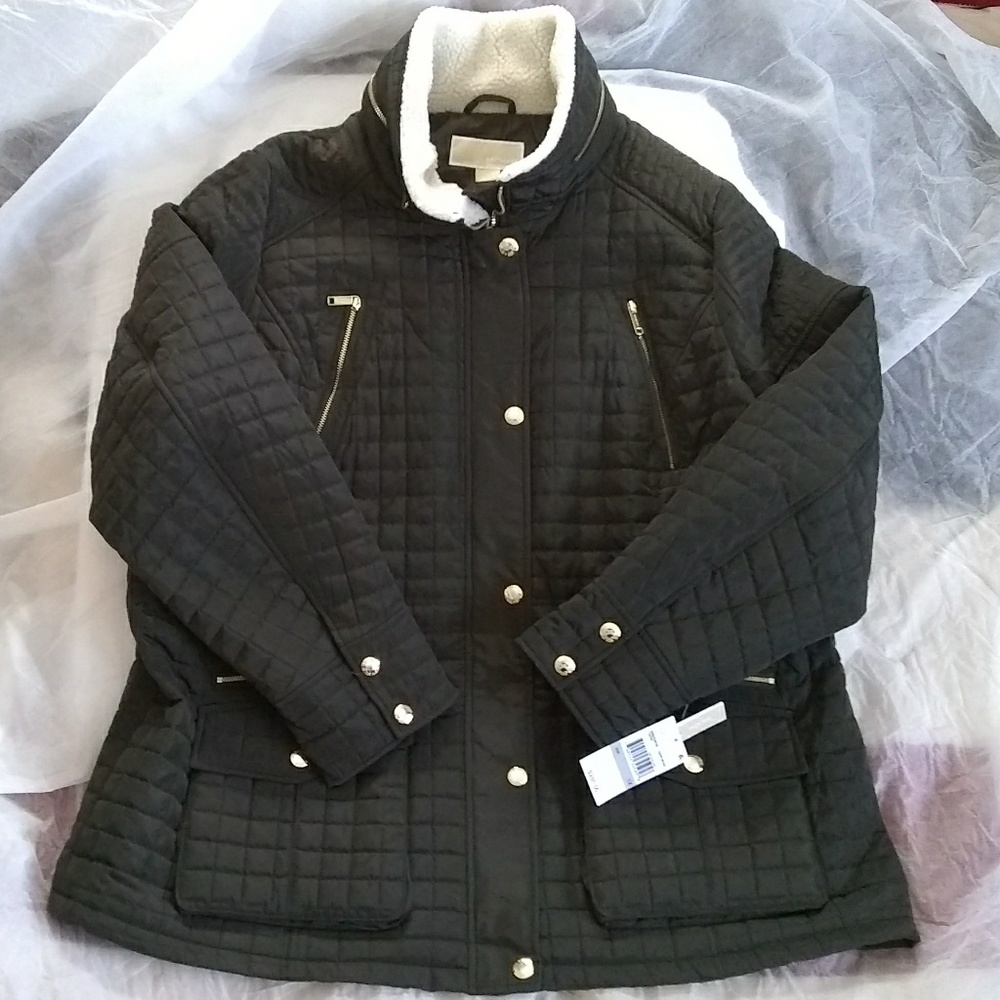 Michael Kors Dark Moss Coat Size 1X